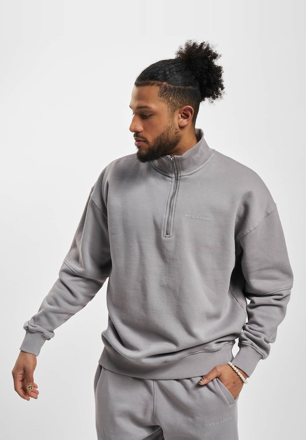 Logo Oversized Halfzip-4