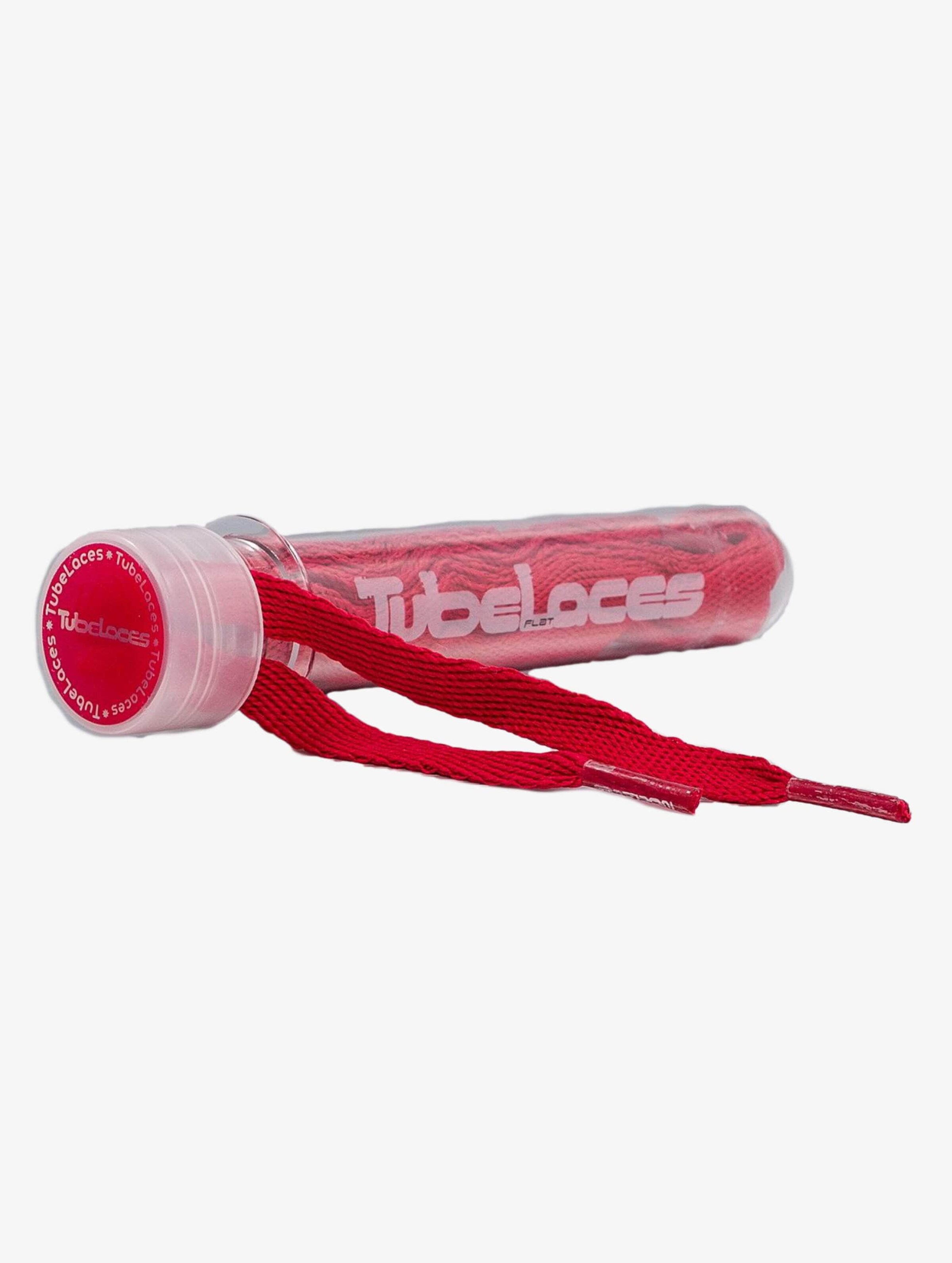 Tubelaces Flat Laces 140cm Schnürsenkel Unisex op kleur rood, Maat 140CM