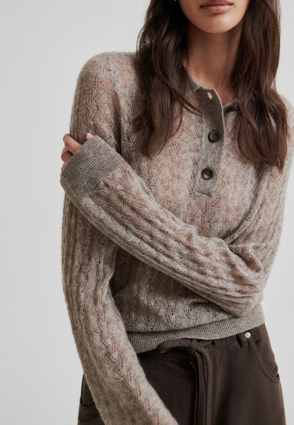 Vespa Knit LS Polo-3