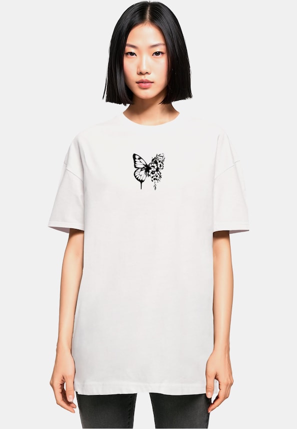 Ladies Flowers Bloom Oversized Boyfriend-0