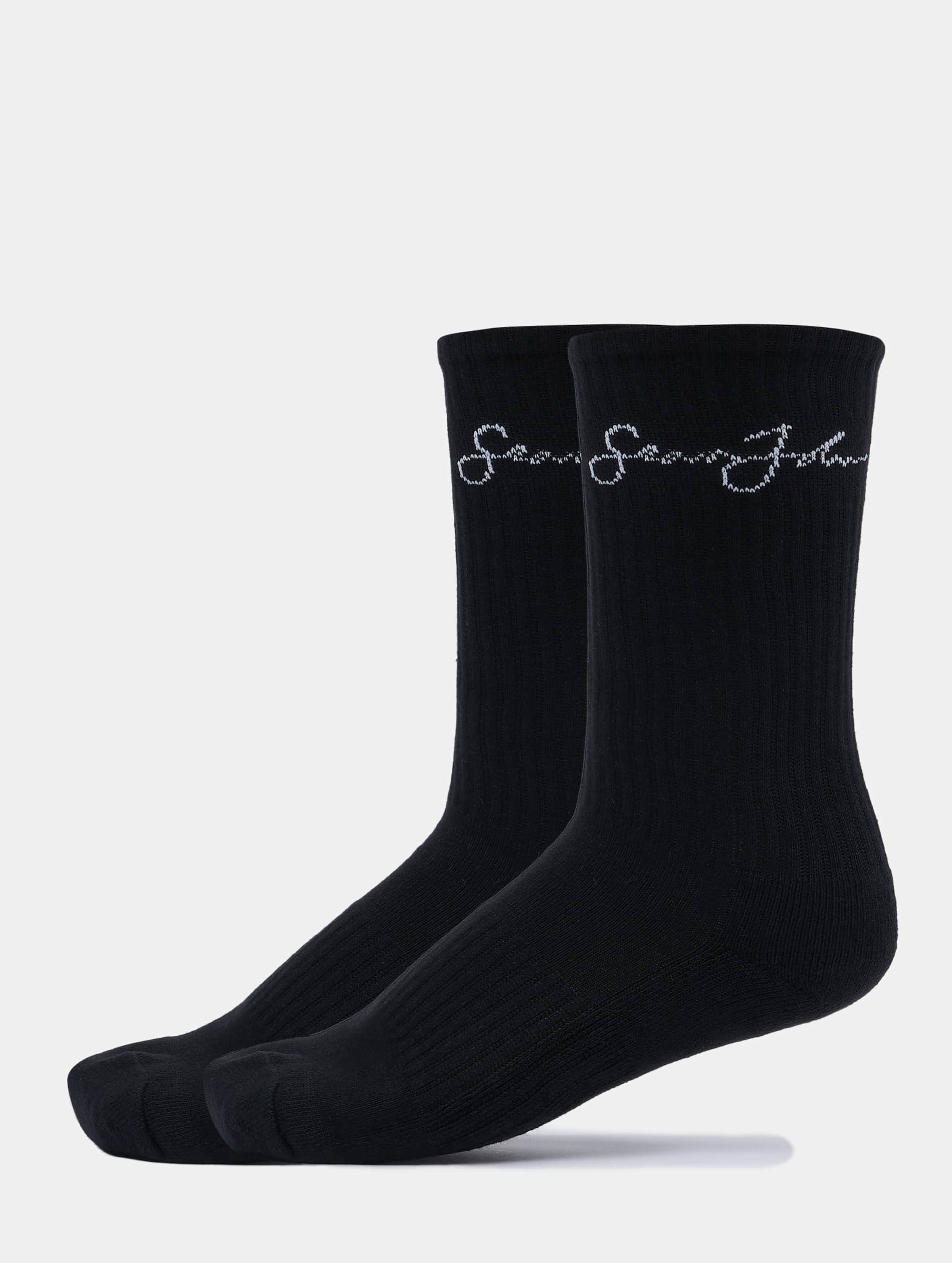 Sean John Script Logo 2xPack Socken Frauen,Männer,Unisex op kleur zwart, Maat 3942