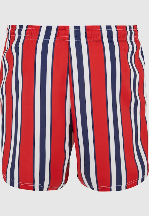 KM-SW013-051-2 Retro Striped Swim Shorts-4