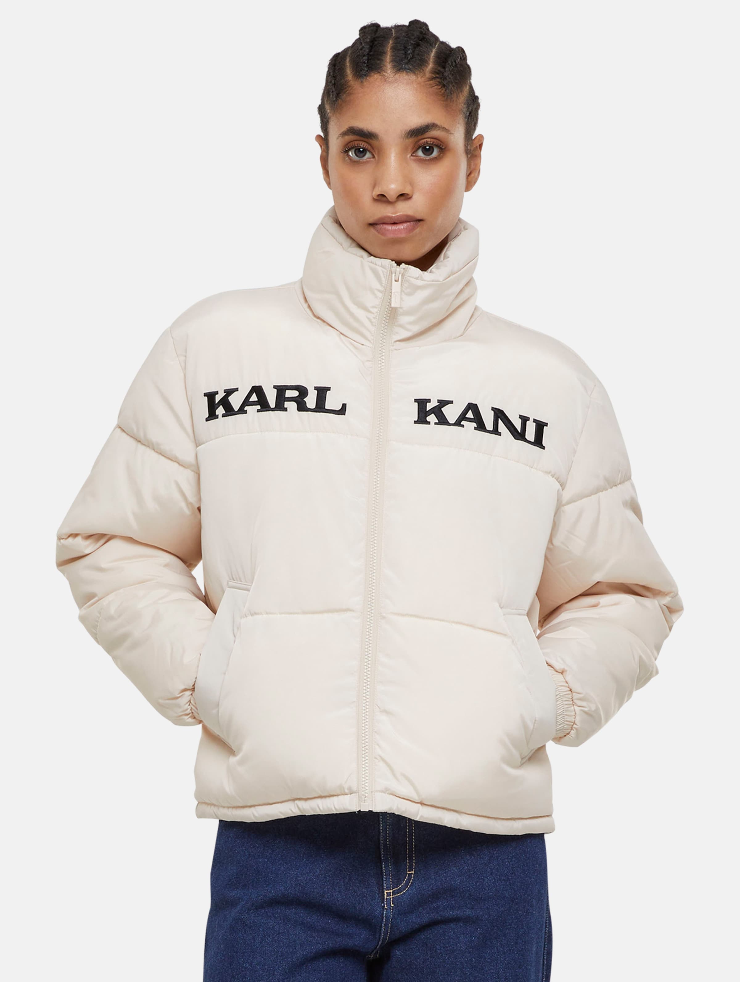 Karl Kani Retro Essential Puffer Jacket Vrouwen op kleur beige, Maat XL