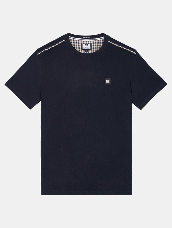 Weekend Offender MANUEL TEE WITH CHECK PIPING-3