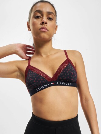 Tommy Hilfiger Unlined Lace Triangle Print Bralette
