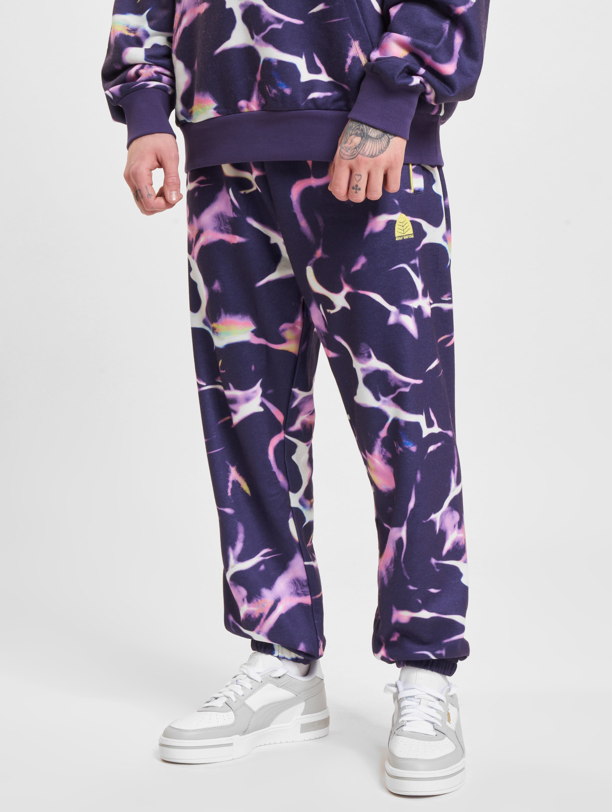 Just Rhyse Reflections Sweatpants Mannen op kleur violet, Maat XL