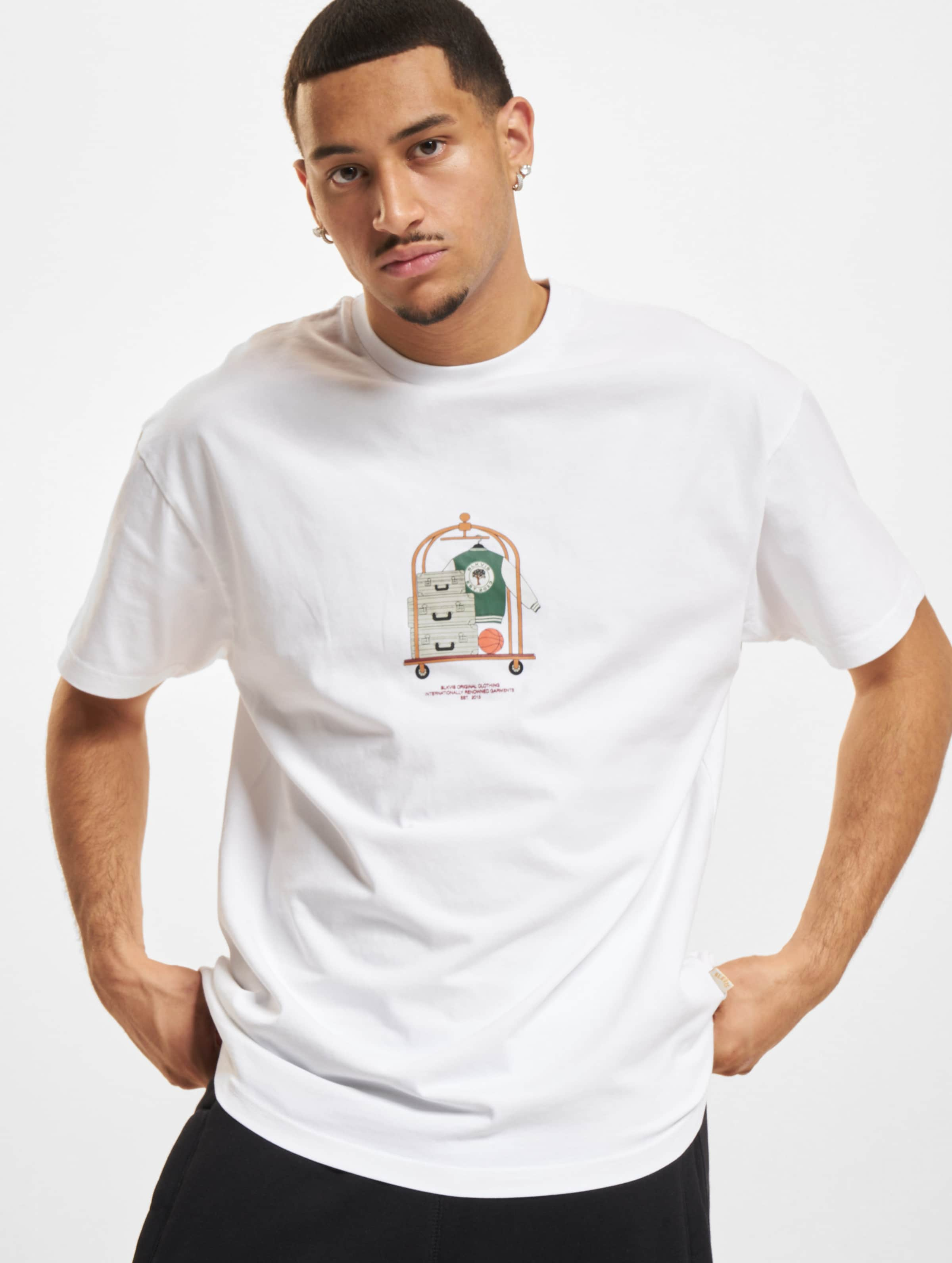 BLKVIS Trolley T-Shirt Männer,Unisex op kleur wit, Maat L