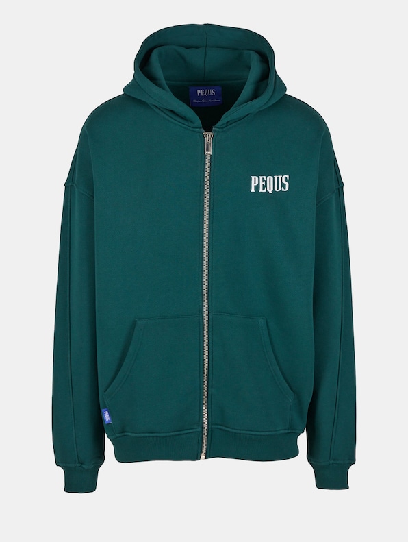 PEQUS Chest Logo Zip Hoodies-3