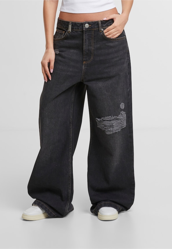 Diala Wide Baggy Jeans-0