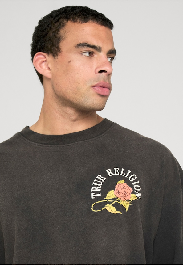 FLORAL SNAKE OVERSIZED TEE-4