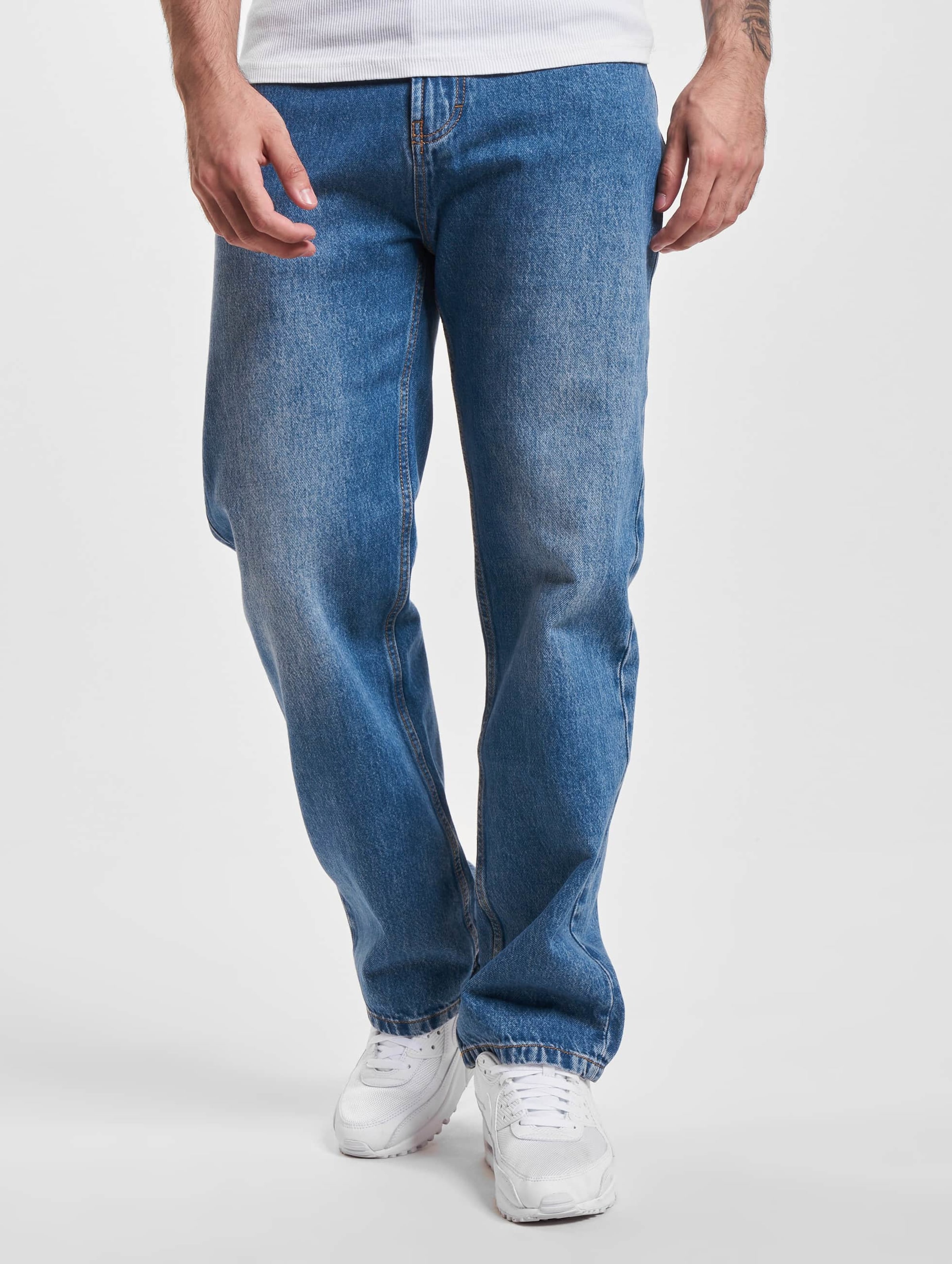 Denim Project Dpmr. Loose Straight Fit Jeans Mannen op kleur blauw, Maat 3630