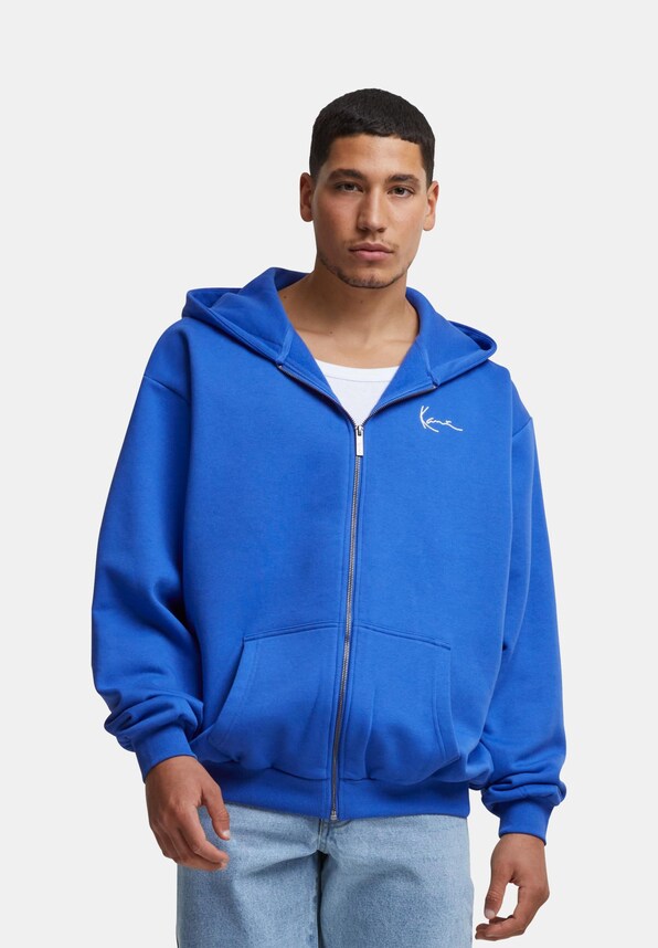 KM-ZH011-091-02 KK Chest Signature Essential Zip Hoodie blue-0