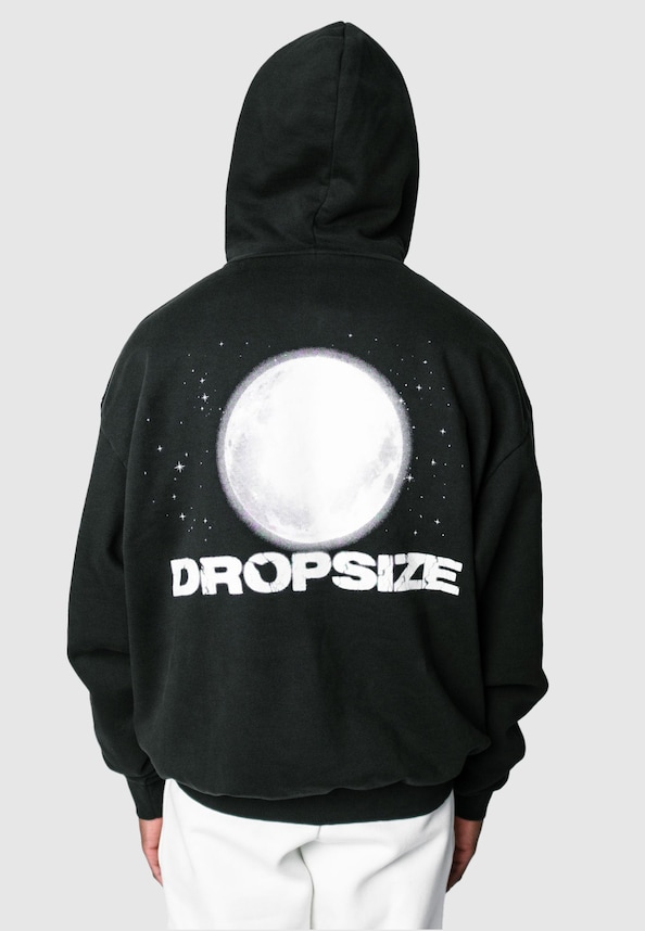Dropsize Heavy Oversize Moon Design Hoodies-0