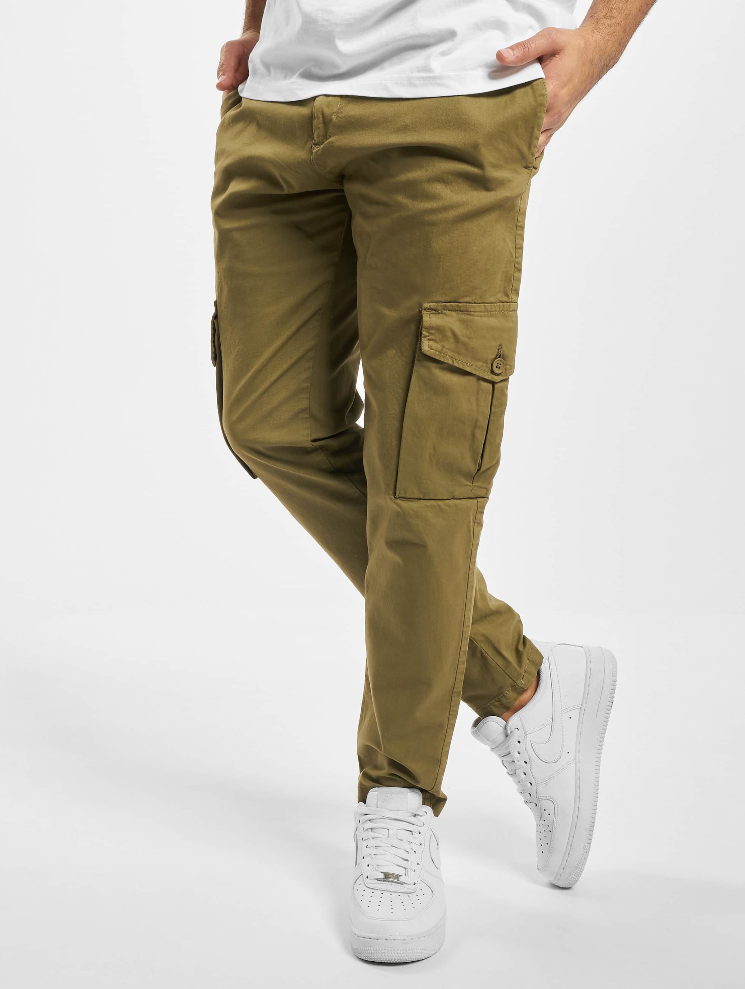 Stone Tapered Cargo Trousers | New Look
