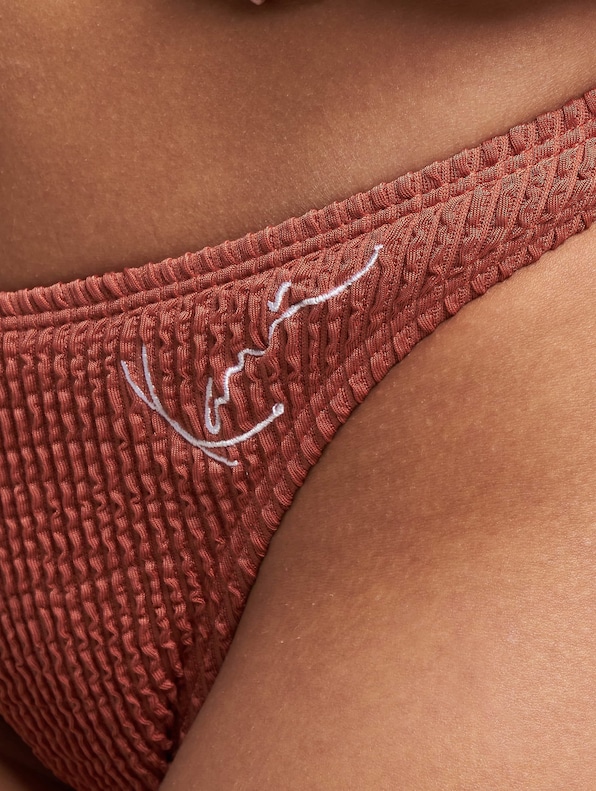 Karl Kani Small Signature Crinkle High Leg Bikini Bottom-3