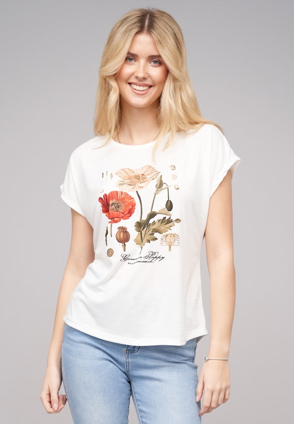 T-Shirt Flower Print-0