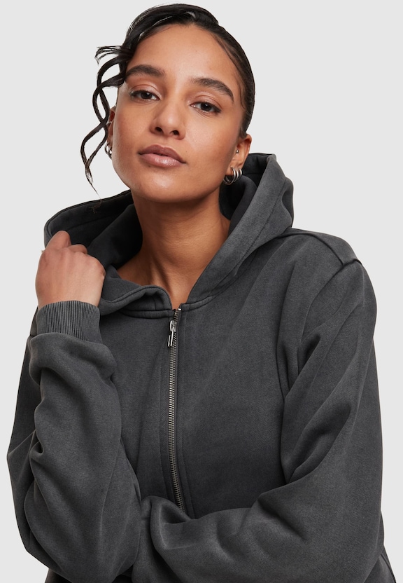 Ladies Vintage Heavy Zip Hoody-6