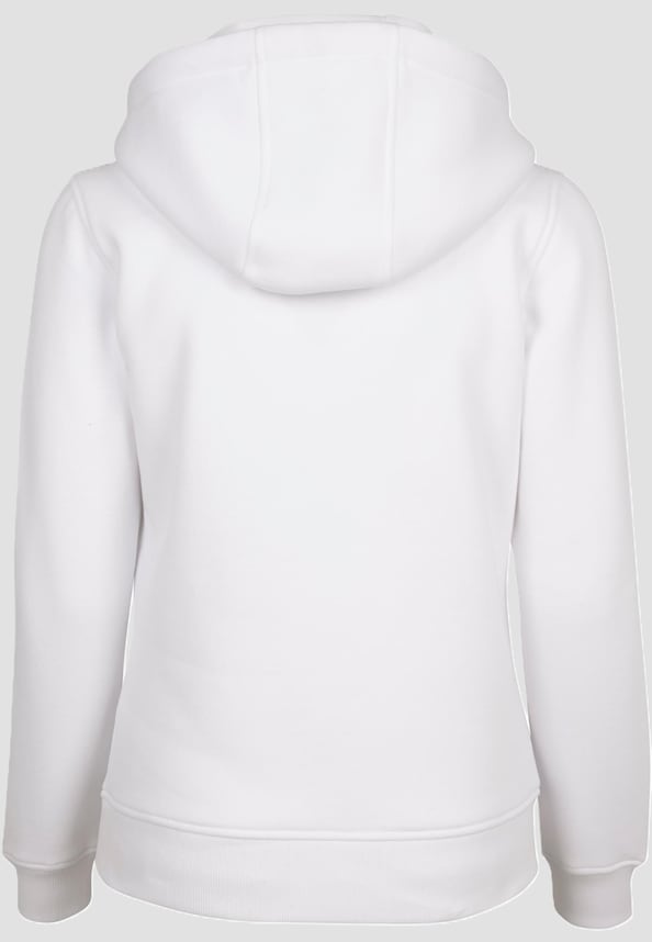 Ladies Peace - Red Heart White  Hoody-3