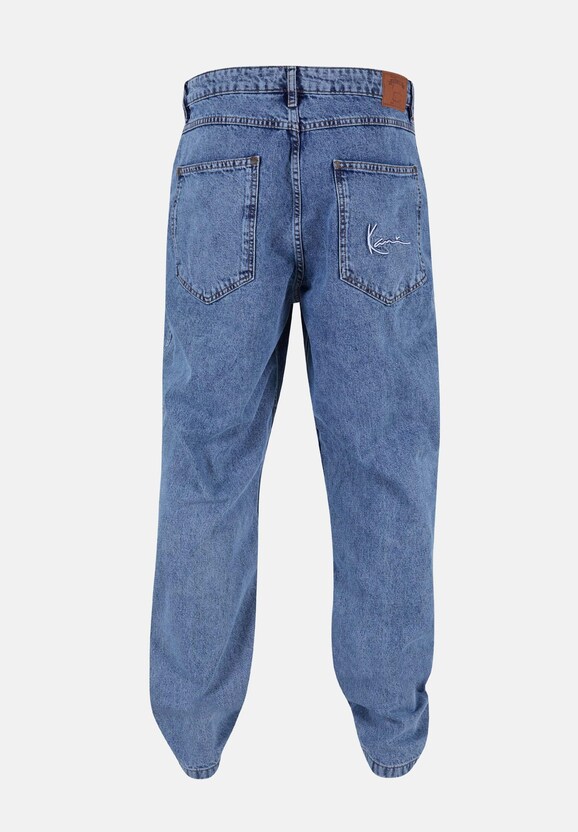 Small Signature Tape Five Pocket Denim Loose Fit-1