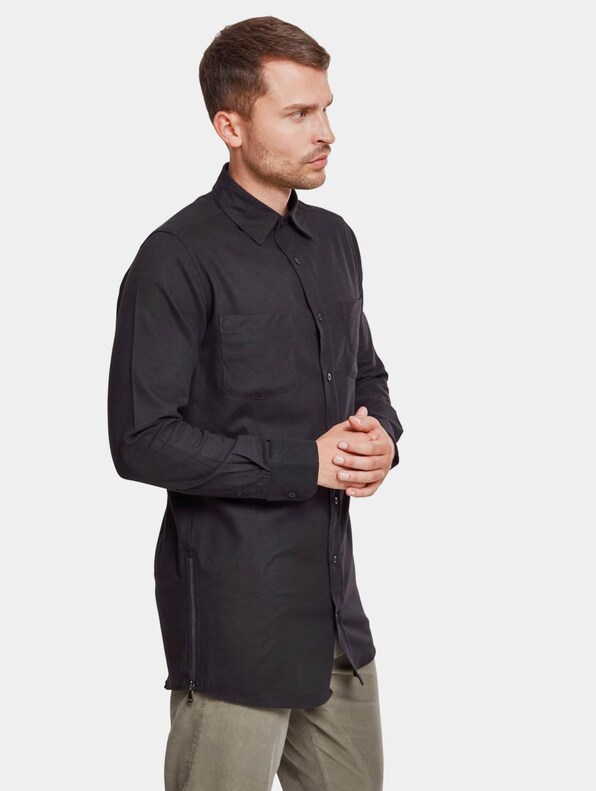 Side-Zip Long Checked Flanell-0