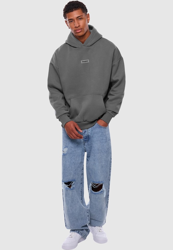 HEAVY OVERSIZE MIDDLE RUBBER PATCH HOODIE-2