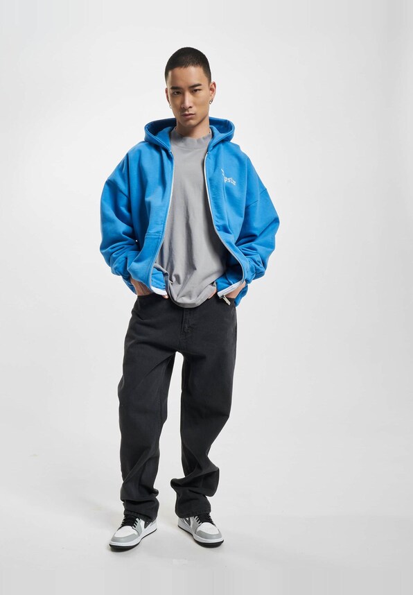 Dropsize Super Heavy Blank Zip Hoodies-5