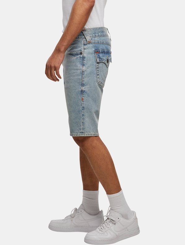 True Religion RICKY SN FLAP LIGHT SHORT FRAY HEM-2