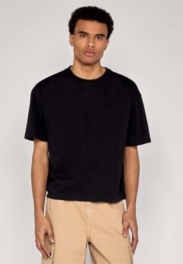 Cropped Oversized Tee-0