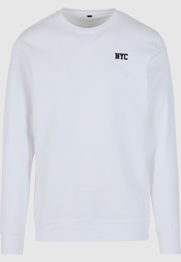 NYC Wording EMB Light Crew Sweatshirt-4