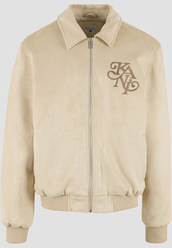 Kani Legacy Faux Suede Bowling Jacket-4