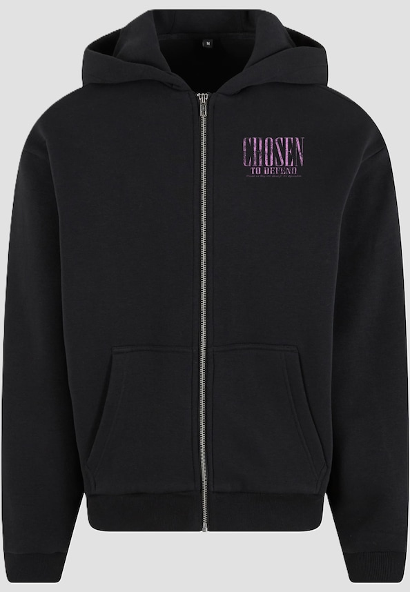 Chosen To Defend Fluffy Zip Hoody-2