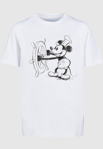 Kids Mickey Mouse - Steamboat Sketch Basic T-Shirt