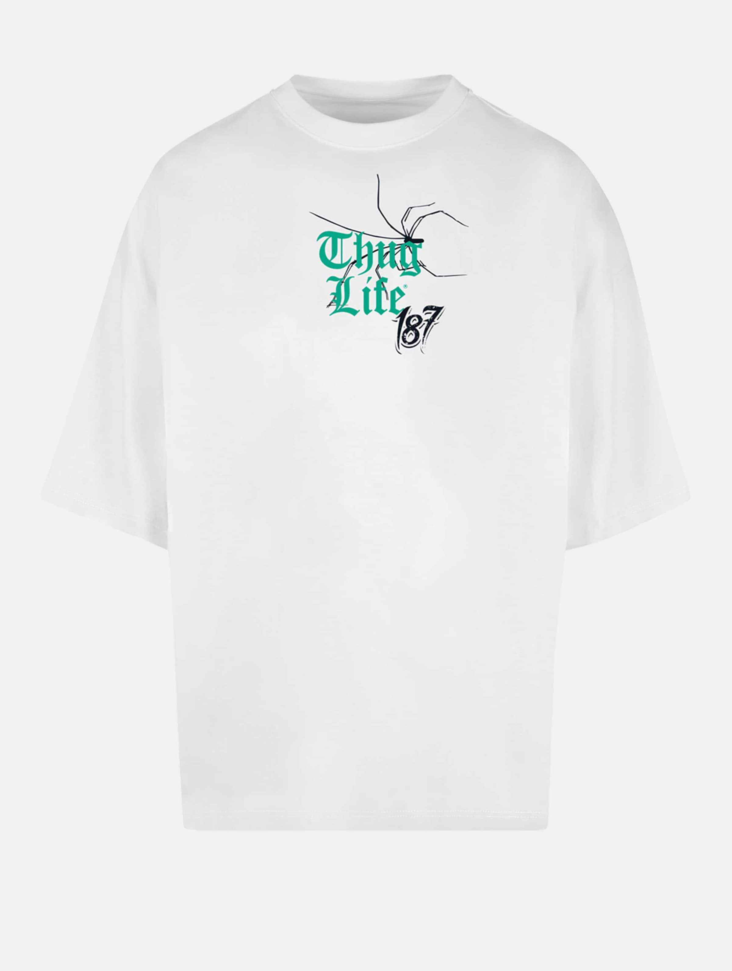 Thug Life T-Shirt Männer,Unisex op kleur wit, Maat S