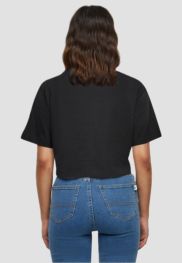 Ladies Hugs & Love - Heart Dice Short Oversized Tee-1