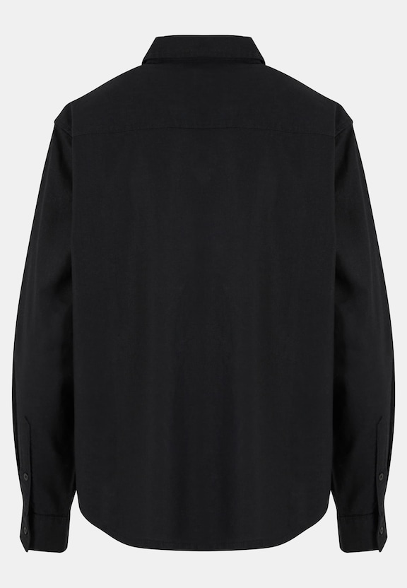 Ladies Linen Mixed Oversized Shirt-3
