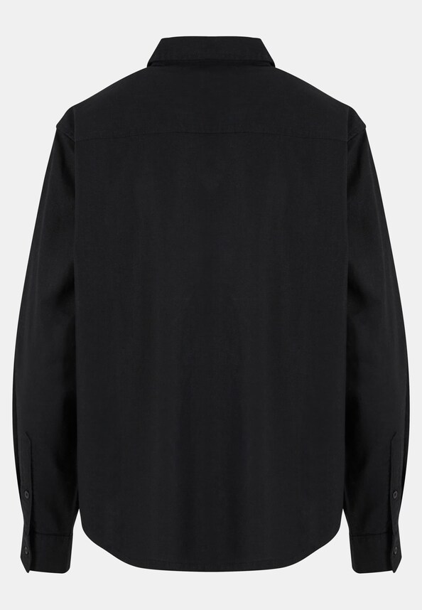 Ladies Linen Mixed Oversized Shirt-3