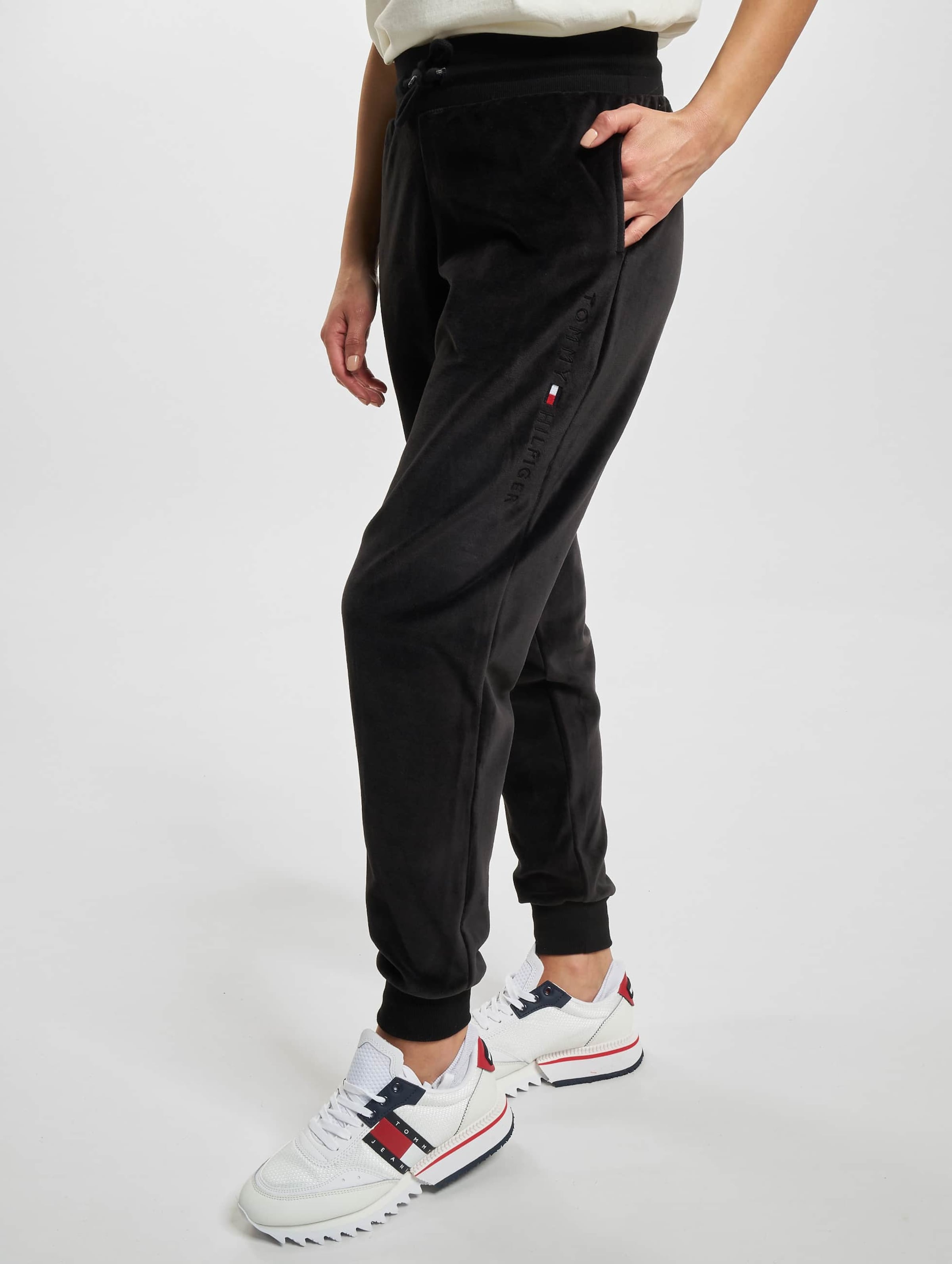 Tommy hilfiger velour jogger on sale pants