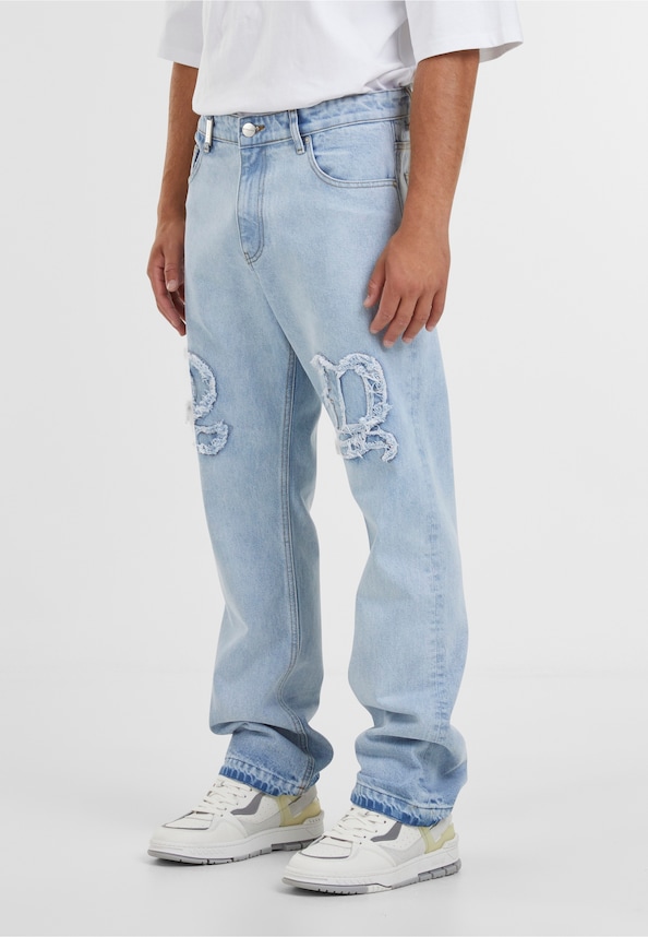 Durga Logo Straight Jeans-2