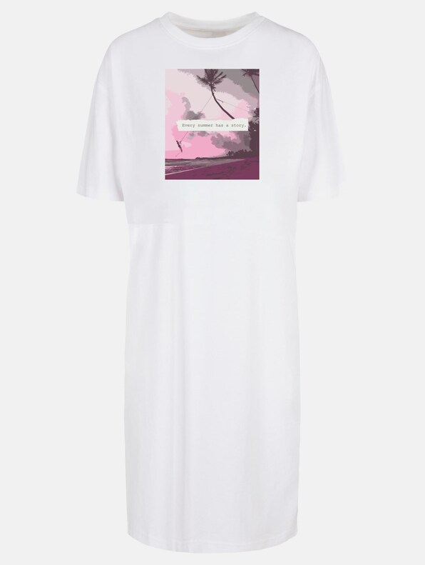 Ladies Summer - Every summer has a story Oversized Slit Dress-4