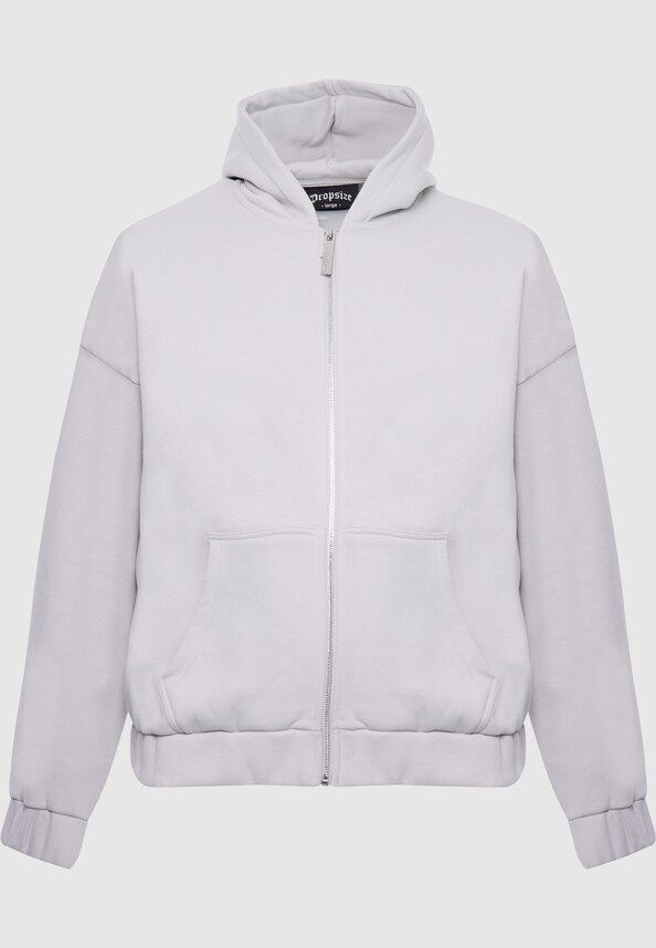 HEAVY OVERSIZE EMBO ZIPPER HOODIE-3