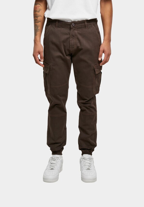 Washed Cargo Twill Jogging-1