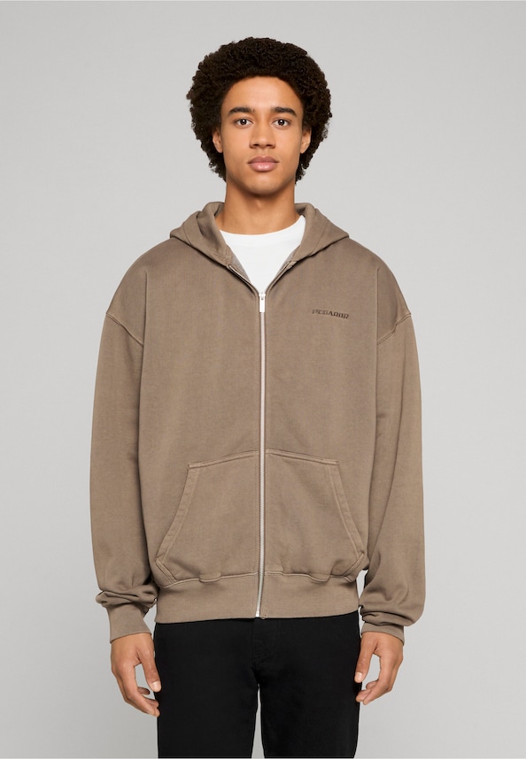 PEGADOR Logo Oversized Sweat Zip Hoodies-0