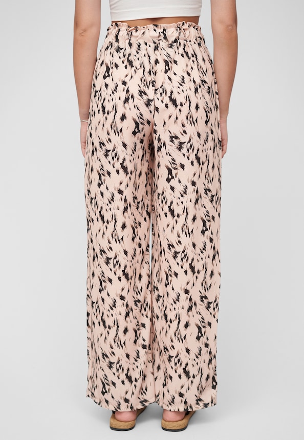 Summer Crepe-Pants with animal print-1