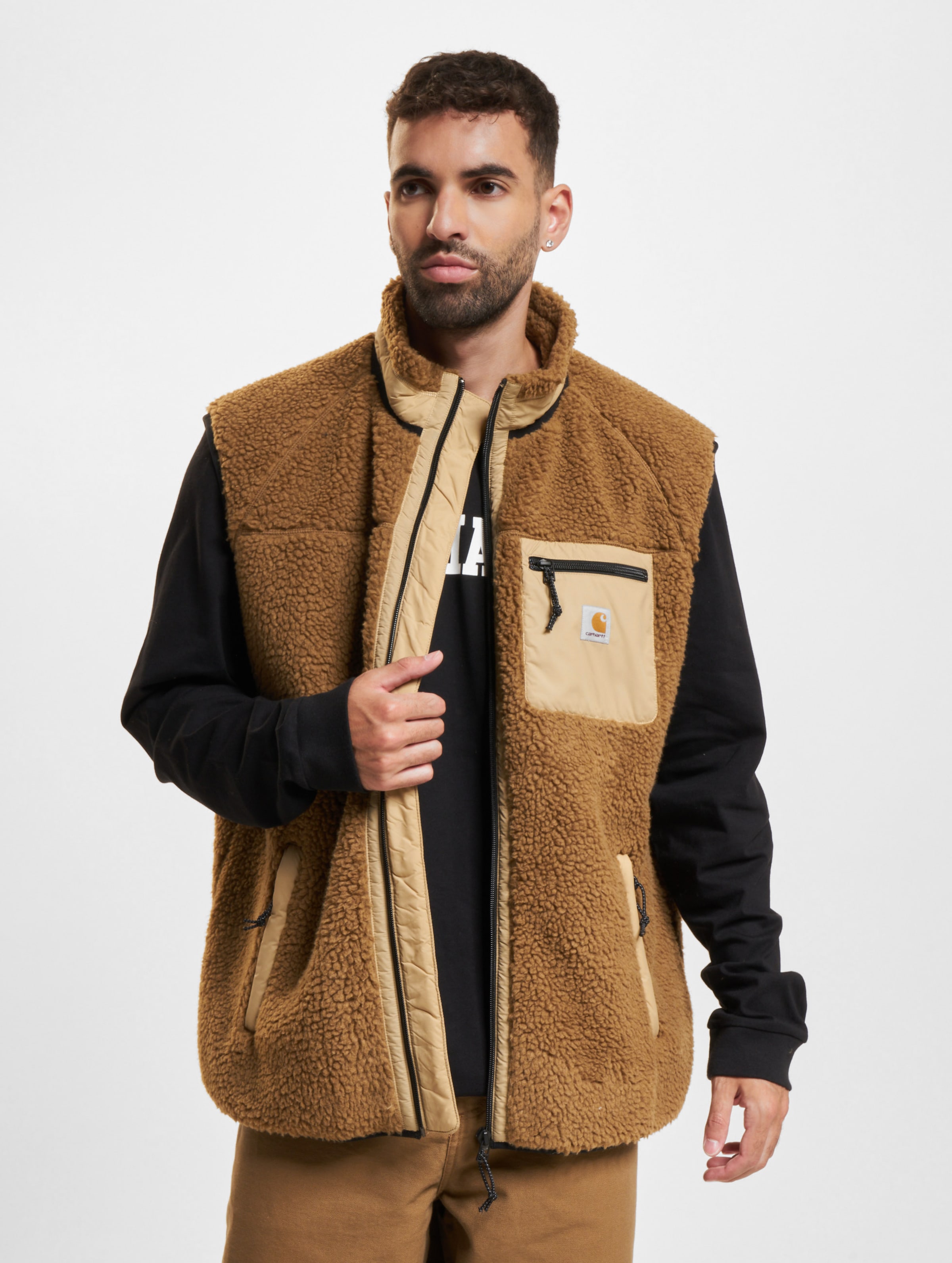 Carhartt WIP Prentis Liner Weste Männer,Unisex op kleur bruin, Maat XXL