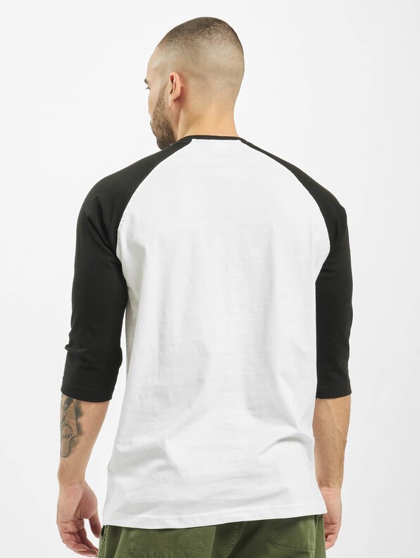 Contrast 3/4 Sleeve Raglan Tee-1