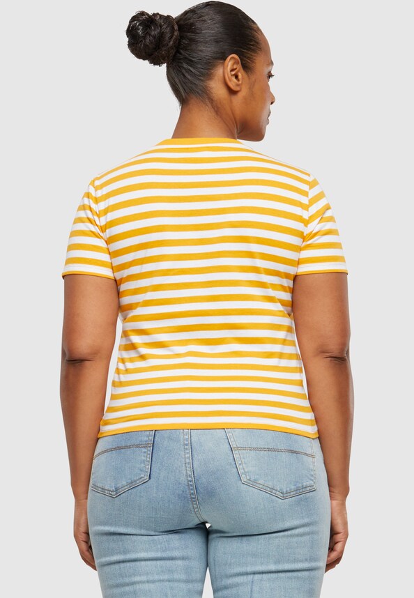 Ladies Short Striped Tee-11