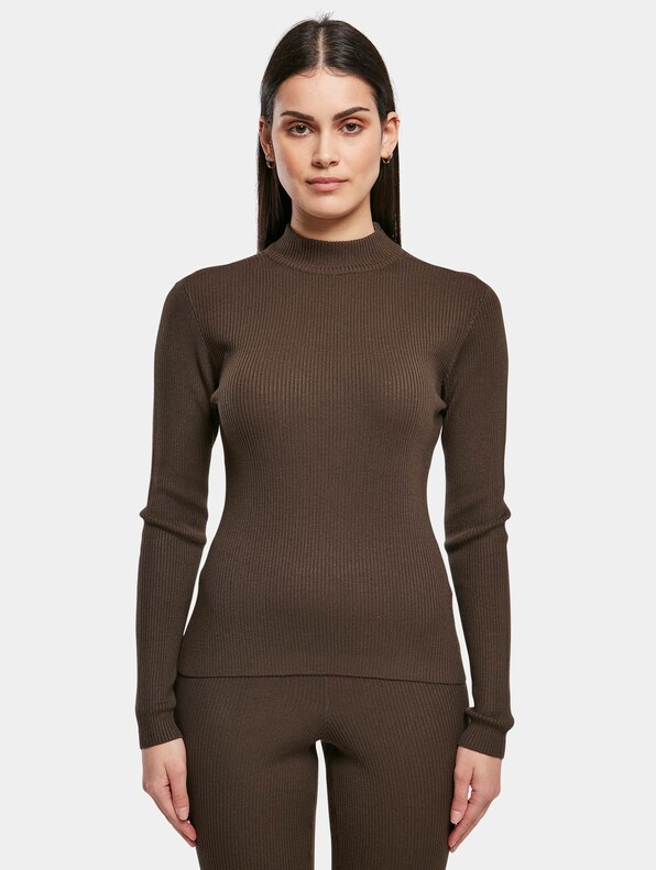 Ladies Rib Knit Turtelneck-2