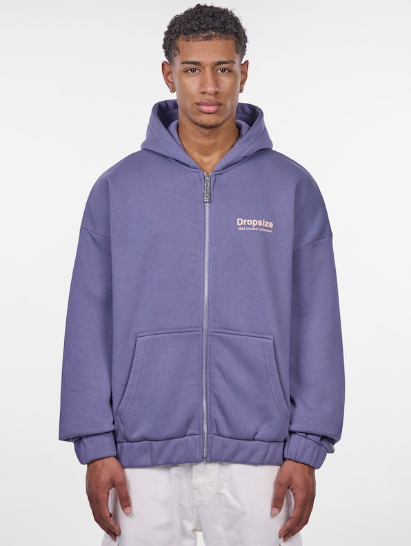 Dropsize Heavy Oversize Limited Zip Hoodies-0