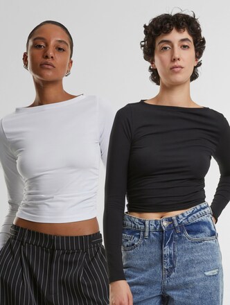 Ladies Ruffled Super Slim 2 Pack 