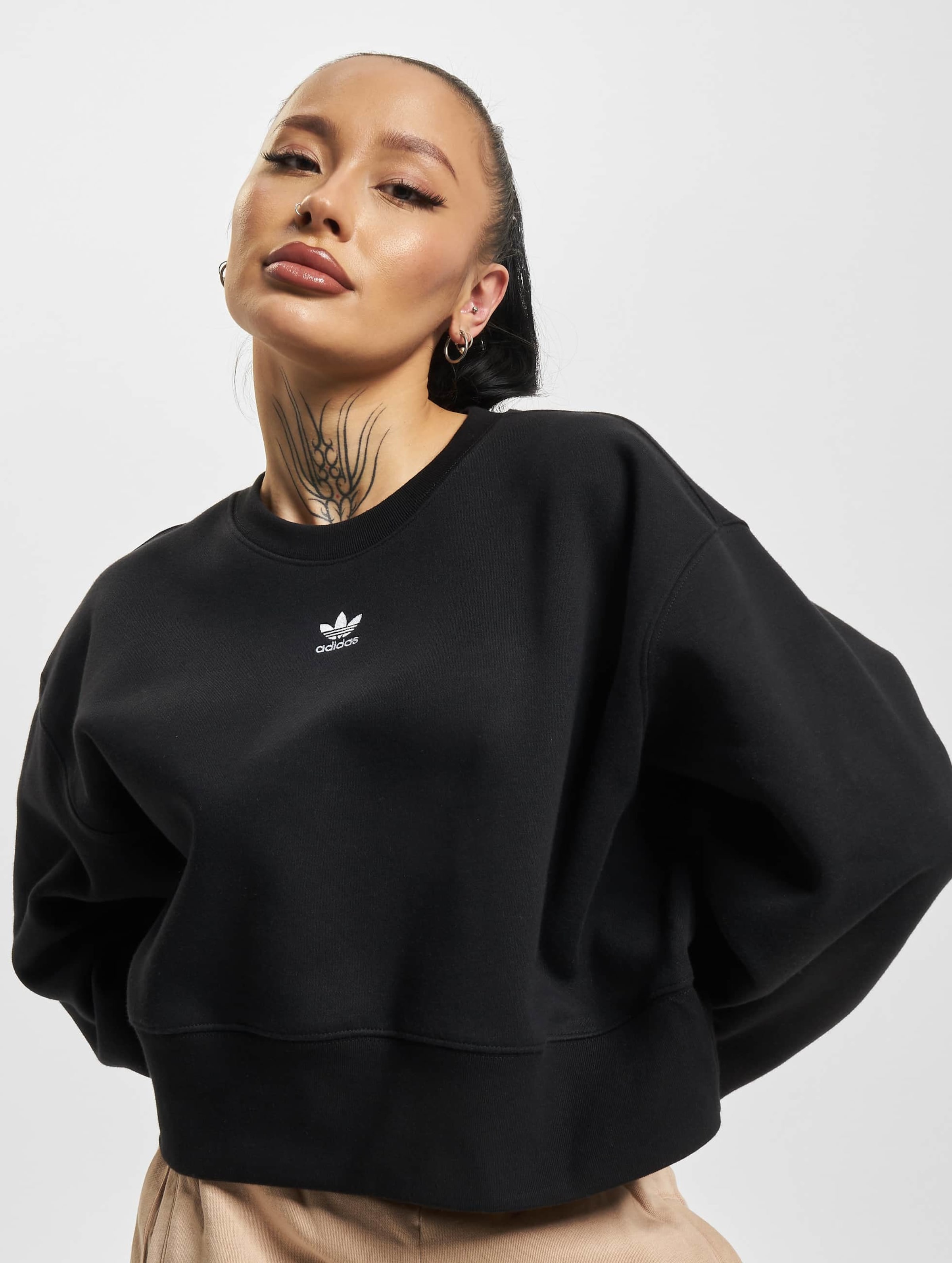 adidas Originals Adidas Sweatshirt Vrouwen op kleur zwart, Maat XS
